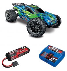 Pack Traxxas Rustler 4x4 + Chargeur + batterie 3s 4000 mAh