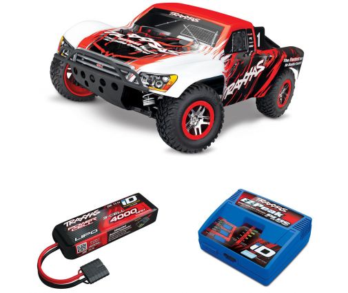 Pack Traxxas Slash 4x4 + Chargeur + batterie 3s 4000 mAh