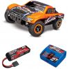 Pack Traxxas Slash 4x4 Orange + Chargeur + batterie 3s 4000 mAh