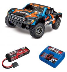 Pack Traxxas Slash Ultimate - 4x4 - Orange + Chargeur + batterie 3s 4000 mAh