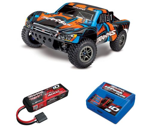 Pack Traxxas Slash Ultimate - 4x4 - Orange + Chargeur + batterie 3s 4000 mAh