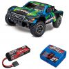 Pack Traxxas Slash Ultimate - 4x4 - Vert + Chargeur + batterie 3s 4000 mAh