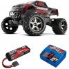 Pack Traxxas Stampede 4x4 rouge + Chargeur + batterie 3s 4000 mAh
