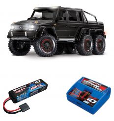 Pack Traxxas TRX-6 Mercedes Noir + Chargeur + batterie 2s 5800 mAh