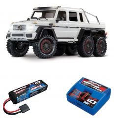 Pack Traxxas TRX-6 Mercedes Gris + Chargeur + batterie 2s 5800 mAh