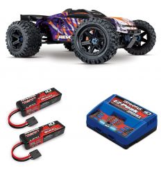 Pack Traxxas E-Revo 2.0 + Chargeur double + 2 batteries 5000 mAh