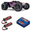 Pack Traxxas E-Revo 2.0 + Chargeur double + 2 batteries 5000 mAh