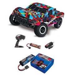 Pack Traxxas Slash 4x2 Hawai + Chargeur + batterie 2s 5800 mAh