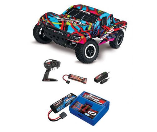 Pack Traxxas Slash 4x2 Hawai + Chargeur + batterie 2s 5800 mAh