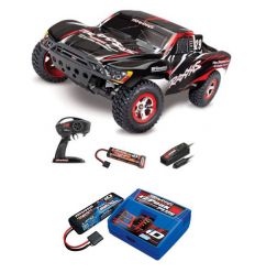 Pack Traxxas Slash 4x2 Noir + Chargeur + batterie 2s 5800 mAh