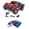 Pack Traxxas Slash 4x2 Rouge + Chargeur + batterie 2s 5800 mAh