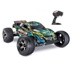 Traxxas Rustler - 4x2 - 1/10 VXL Brushless Stadium Truck TQ i2.4GHZ - TSM -Rouge