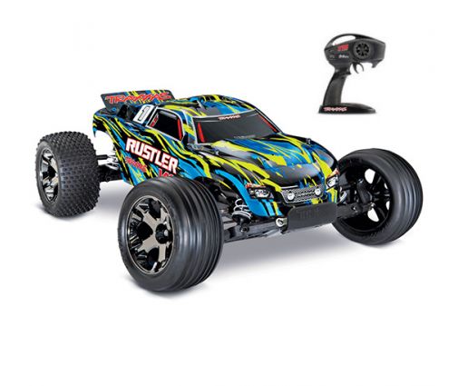 Traxxas Rustler - 4x2 - 1/10 VXL Brushless Stadium Truck TQ i2.4GHZ - TSM -Rouge