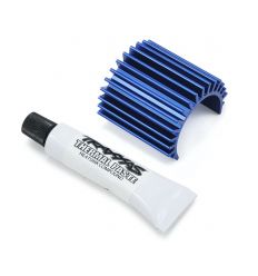 Dissipateur thermique alu bleu pour moteur Brushless VELINEON 380 ( TRX3374 )