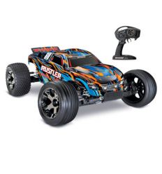 Traxxas Rustler - 4x2 - 1/10 VXL Brushless Stadium Truck TQ i2.4GHZ - TSM -Rouge