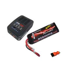 Pack Chargeur COBRA  E450 AC + Lipo 3S 4000MAH F2849X