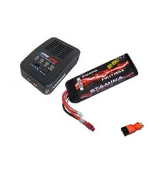 Pack Chargeur COBRA  E450 AC + Lipo 3S 5000MAH F2872X