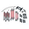 Kit bras / biellette long TRX-4 complet – rouge ( TRX8140R )