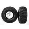 Roues montées collées KUMHO pour Slash 4X4 AV / ARR et 4X2 ARR ( TRX6874 )