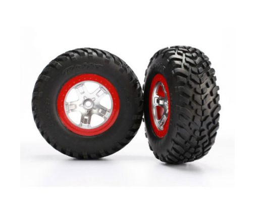 Roues montées collées pour Slash 4X4 AV / ARR et 4X2 ARR ( TRX5873R )