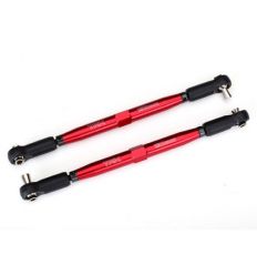 Biellettes Alu 7075-T6 anodisées rouge 157mm (2) X-Maxx ( TRX7748R )