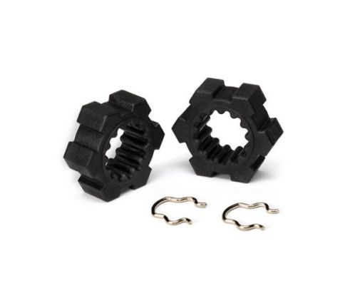 Hexagone de roues + clips (2) X-Maxx ( TRX7756 )