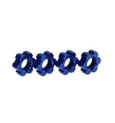Hexagone de roues alu anodisés bleu (4) X-Maxx ( TRX7756X )