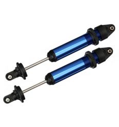 Amortisseurs GTX alu anodisé Bleu assemblés (sans ressorts) (X2) X-Maxx ( TRX7761 )