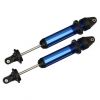 Amortisseurs GTX alu anodisé Bleu assemblés (sans ressorts) (X2) X-Maxx ( TRX7761 )