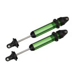 Amortisseurs GTX alu anodisé Vert assemblés (sans ressorts) (X2) X-Maxx ( TRX7761G )