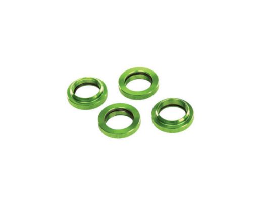 Bague de ressort réglable alu anodisées vert X-Maxx ( TRX7767G )