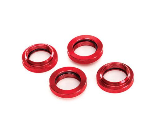 Bague de ressort réglable alu anodisées rouge X-Maxx ( TRX7767R )