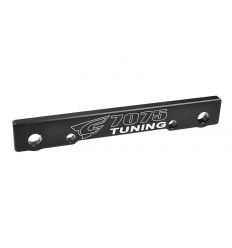 Team Corally - Suspension Arm Mount - FF - Swiss Made 7075 T6 - 3mm - Hard Anodised - Black - Made In Italy ( C-00180-683 )