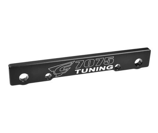 Team Corally - Suspension Arm Mount - FF - Swiss Made 7075 T6 - 3mm - Hard Anodised - Black - Made In Italy ( C-00180-683 )