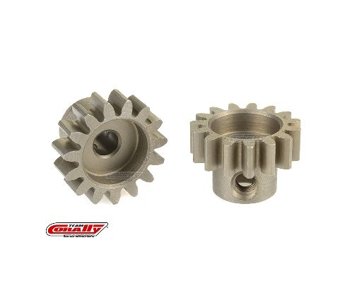 Team Corally - Pignon moteur 32 DP - Court - Acier trempé - 15 Dents - Axe moteur 3.17mm ( C-71515 )