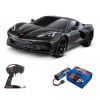 Pack Traxxas Corvette Noir + Chargeur + batterie 2s 5800 mAh