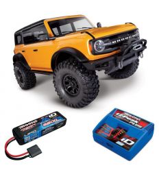 Pack Traxxas TRX-4 Bronco 2021 Orange + Chargeur + Lipo 2s 5800