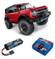 Pack Traxxas TRX-4 Bronco 2021 Rouge + Chargeur + Lipo 2s 5800