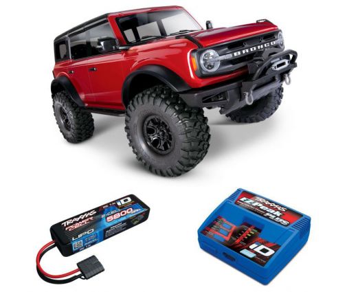 Pack Traxxas TRX-4 Bronco 2021 Rouge + Chargeur + Lipo 2s 5800