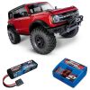 Pack Traxxas TRX-4 Bronco 2021 Rouge + Chargeur + Lipo 2s 5800