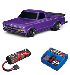 Pack Traxxas Drag Slash Violet + Chargeur + batterie 3s 4000 mAh