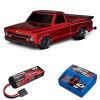 Pack Traxxas Drag Slash Rouge + Chargeur + batterie 3s 4000 mAh