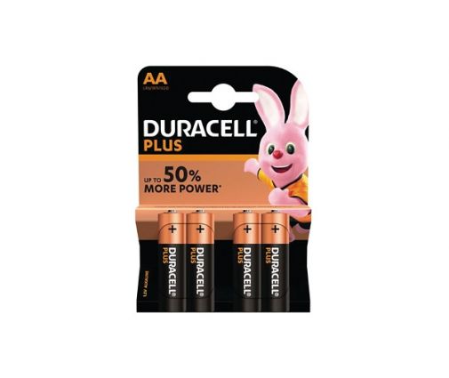 Piles Alkaline Duracell Plus AA LR06 - Vosges Modélisme