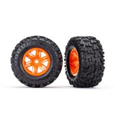 Roues Montées Collées orange pour X-MAXX 8S ( TRX7772T )