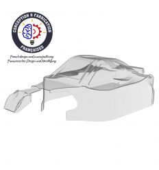 Carrosserie non peinte 1/8ème Spirit type RR21 en Lexan 1mm ( CA-294 )