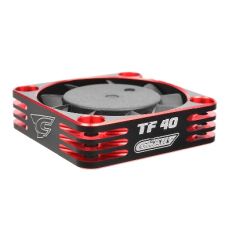 Team Corally - Ultra High Speed Cooling Fan TF-40 w/BEC connector - 40mm - Color Black - Red ( C-53112-1 )