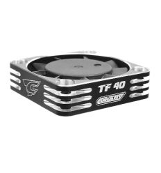 Team Corally - Ultra High Speed Cooling Fan TF-40 w/BEC connector - 40mm - Color Black - Silver ( C-53112-2 )