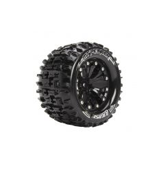 Louise RC - MT-PIONEER- MONSTER TRUCK 1/10 - CHROME NOIR - Hex12mm ( LR-T3201SB )