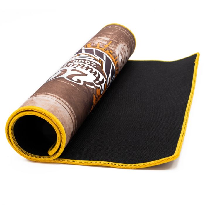 Tapis de stand silicone 4mm taille 60x40cm Hobbytech jaune/sépia (  HTC-PT2108 ) - Vosges Modélisme