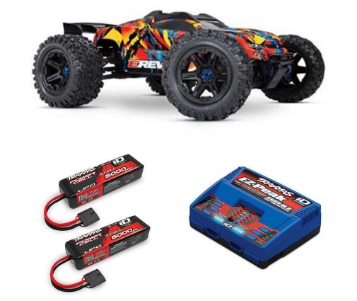 Pack Traxxas E-Revo 2.0 + Chargeur double + 2 batteries 5000 mAh